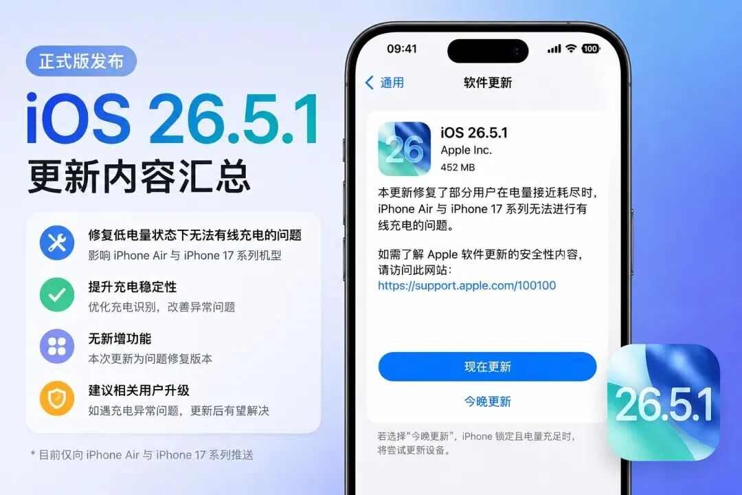 iOS 26.5.1 更新界面